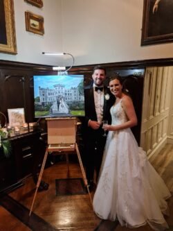 on-site wedding painter Ireland