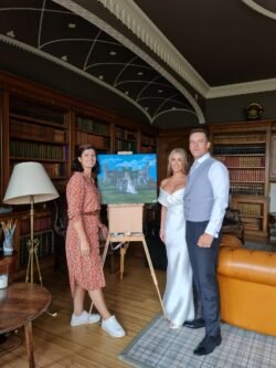 wedding live art painter Ireland