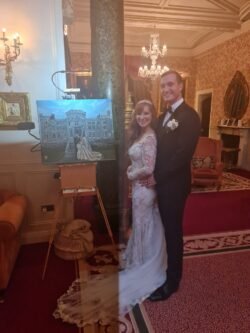 hire live wedding painter Ireland