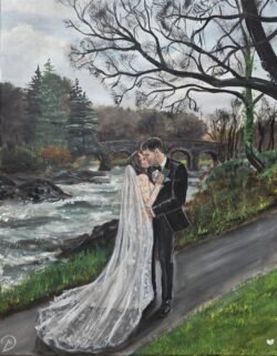 Wedding artist Ireland live painting