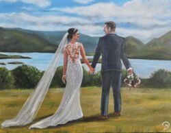 Wedding artist Ireland event painting