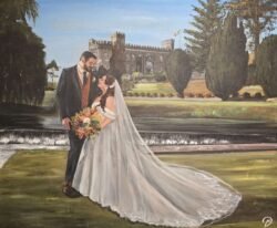 Wedding artist Ireland live sketch