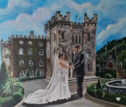 Wedding artist Ireland live sketching