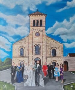 Wedding artist Ireland ceremony art