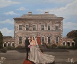 Wedding artist Ireland celebration painting