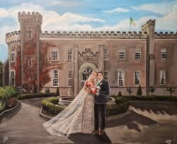 Irish live wedding painter