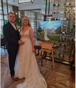Wedding artist Ireland live painting